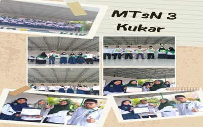 MTsN 3 Kukar Gelar Upacara Bendera Sekaligus Pameran Prestasi Peserta Didik